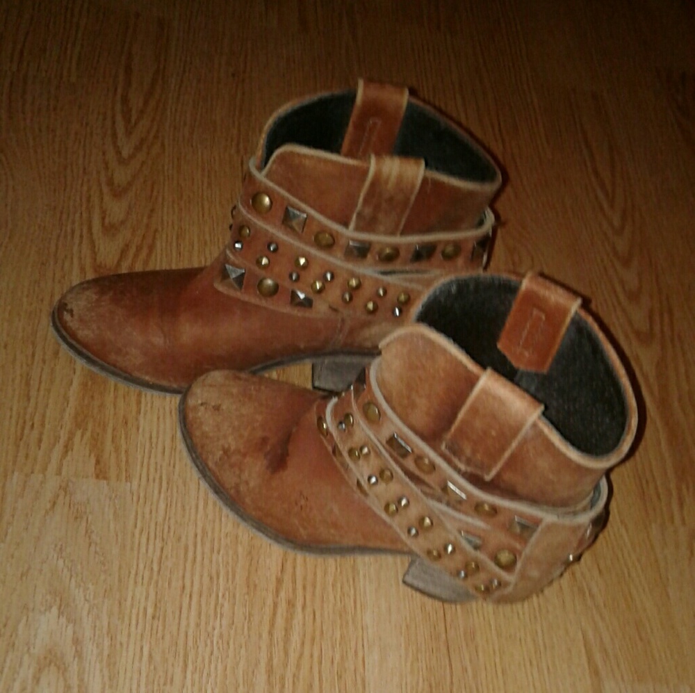 Corral Brown Bootie Studded Boot